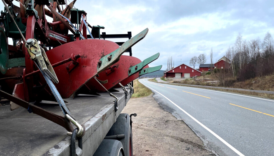 Polsk sjåfør i polskregistrert lastebil ble midlertidig fratatt førerkortet etter å ha blitt stoppet med denne transporten.