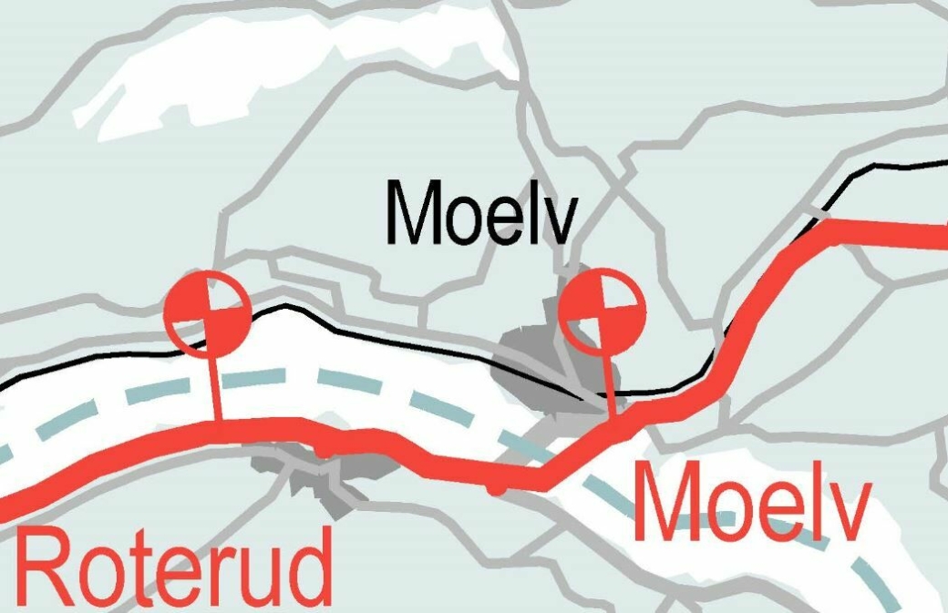 Nå skal det lages reguleringsplan for ny E6 Moelv-Roterud, som inkluderer ny firefelts bru over Mjøsa.