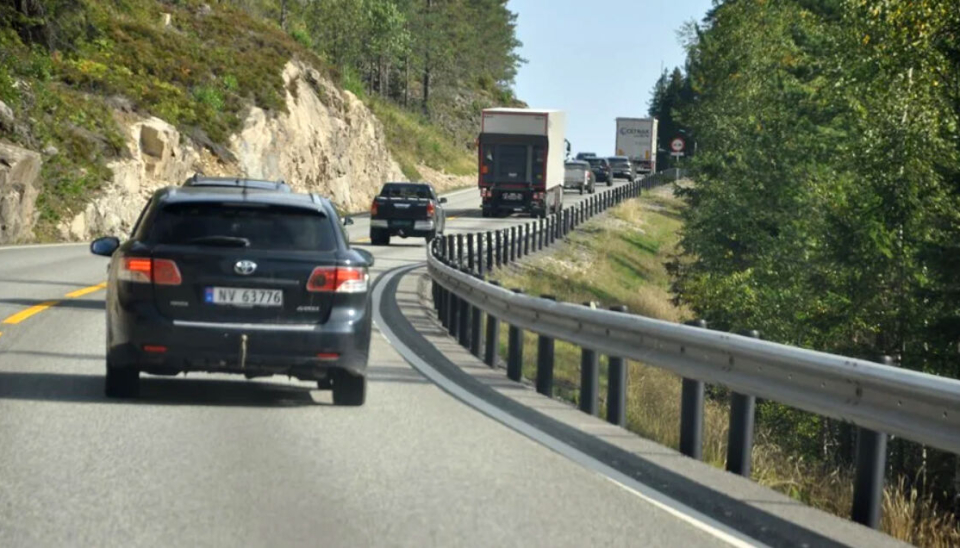 Det er ofte kø i bakkene opp fra Elgsjø til Meheia.
