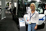 ANSVARLIG: Siden mai har Annica Grip Hagler hatt ansvaret for Goupis elektriske nyttekjøretøy som ble presentert på messen.