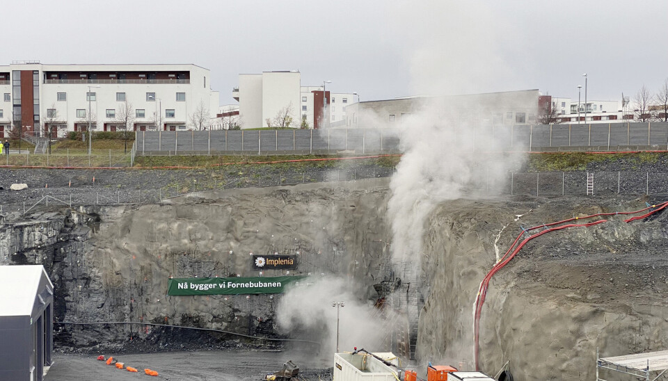 Fornebubanens første tunnelsalve ble avsatt på Fornebu sør 15. november.