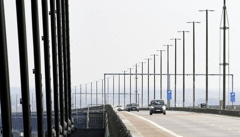 ØKER: Trafikken over Øresundsbroen mellom Danmark og Sverige øker igjen. Foto: ØresundsbronTågtrafik och järnväg