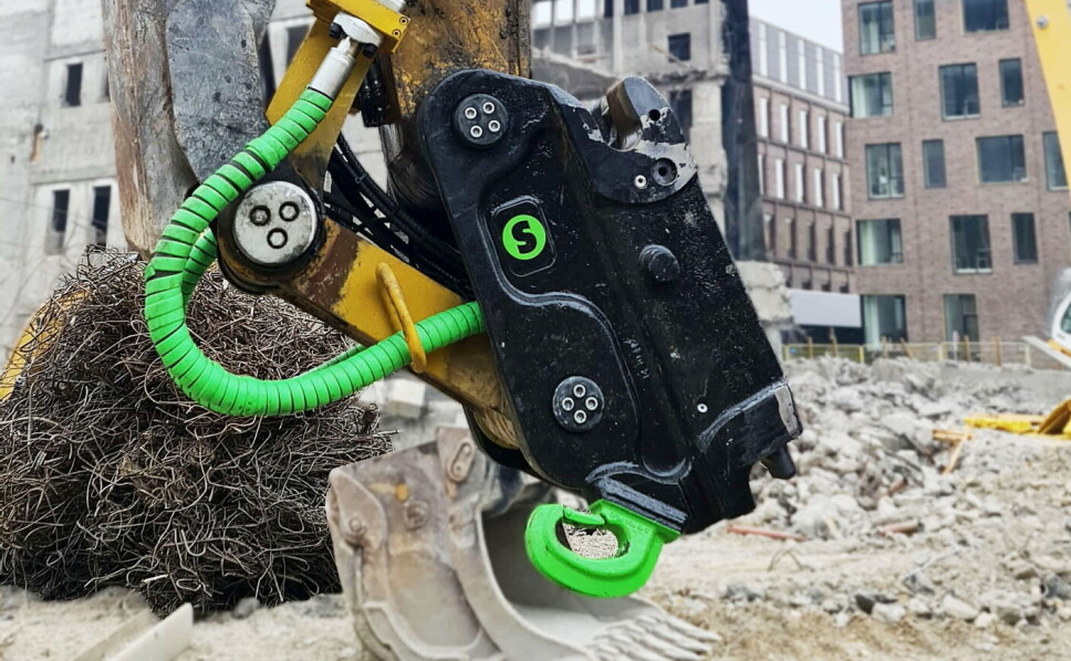 STØRSTE: Steelwrist SQ90 hurtigkoblingsfeste er nå lansert. Foto: Steelwrist
