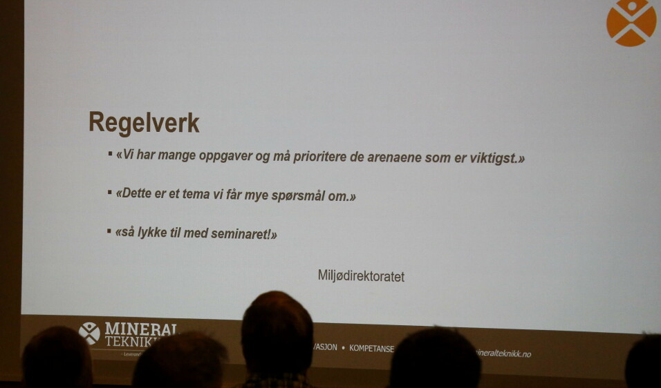 IKKE IMPONERENDE: Svaret fra Miljødirektoratet etter invitasjonen om å delta på seminaret, imponerte ingen i arrangørstaben. Les hele begrunnelsen i artikkelen.