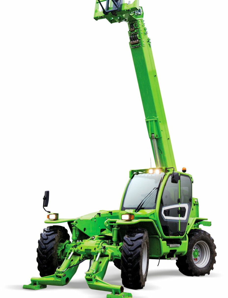 DE GRØNNE: De italienske Merlo teleskoplasterne i kjent grønn drakt.