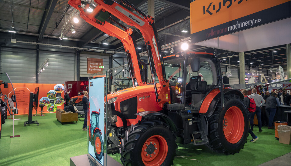 VISNING: Agro Teknikk var første gang Nellemann viste frem nye Kubota M6002.z
