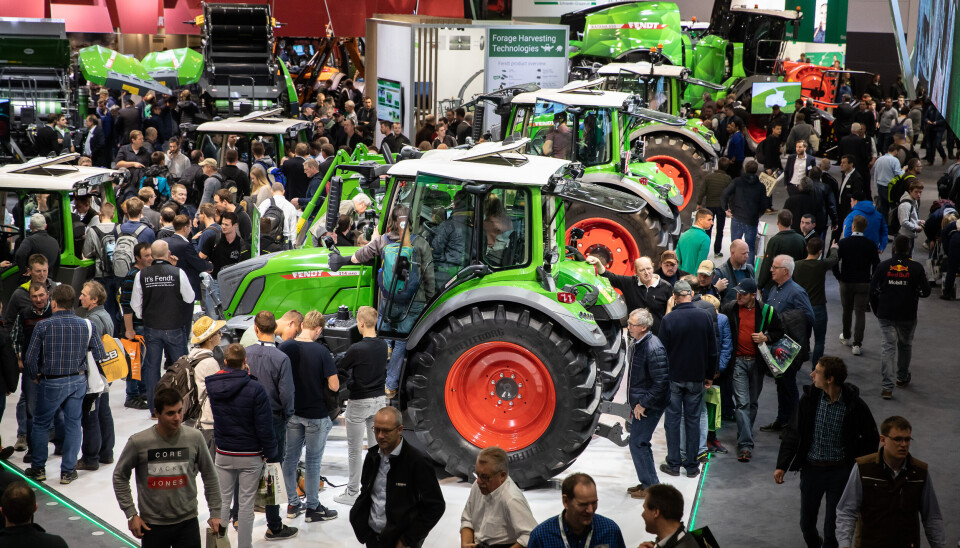 Bilde fra en tidligere avholdt Agritechnica-messe.