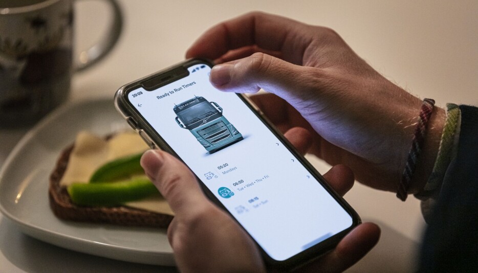 Med Ready to Run-appen kan man gjøre lastebilen klar for kjøring på kalde dager.