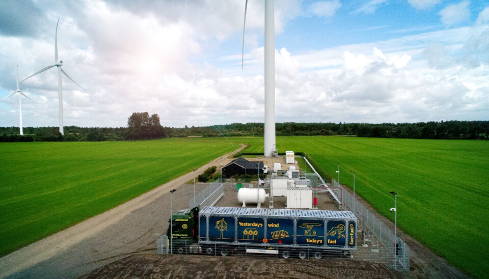 LOKALT: Everfuel leverer nå 100 prosent grønt hydrogen produsert ved Simens Gamasas nye pilotanlegg i Danmark.