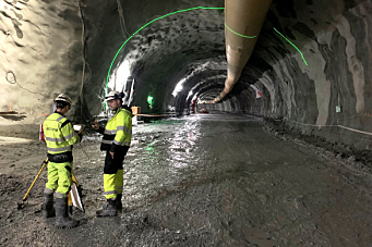 Bygger E6-tunneler med hjelp av egenutviklet laser