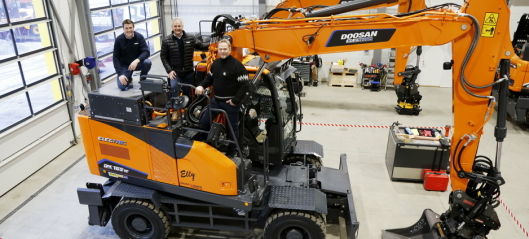 Norges første Doosan hjulgraver på batteri til Pål Nordhagen