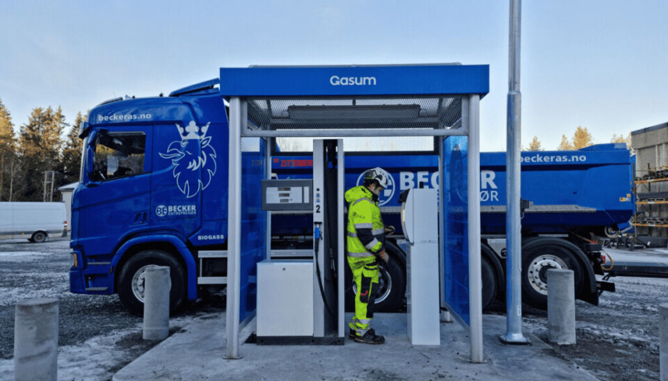 Gasum og Feiring Bruk har i samarbeid åpnet en ny stasjon for biogass ved Feiring Bruk på Lørenskog.