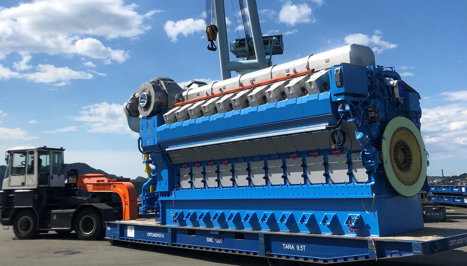 En Bergen-motor klar for leveranse.