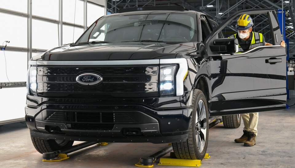 Ford øker produksjonsplanen til nær det dobbelte. Nå skal 150.000 elektriske pickuper, Ford F-150 Lightning, produseres per år i Dearborn, Michigan.