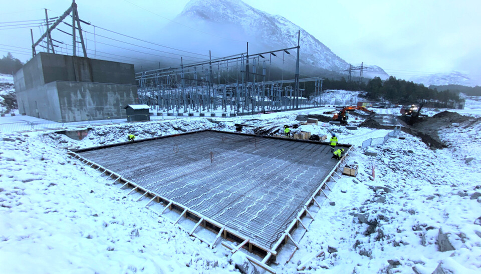 Consto er kommet godt i gang med arbeidet på Moskog transformatorstasjon.