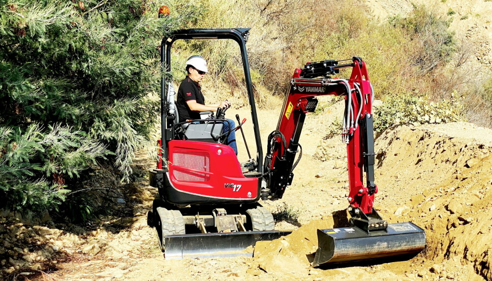 RØDT: Yanmar-maskinene kommer i fremtiden i rød lakk.