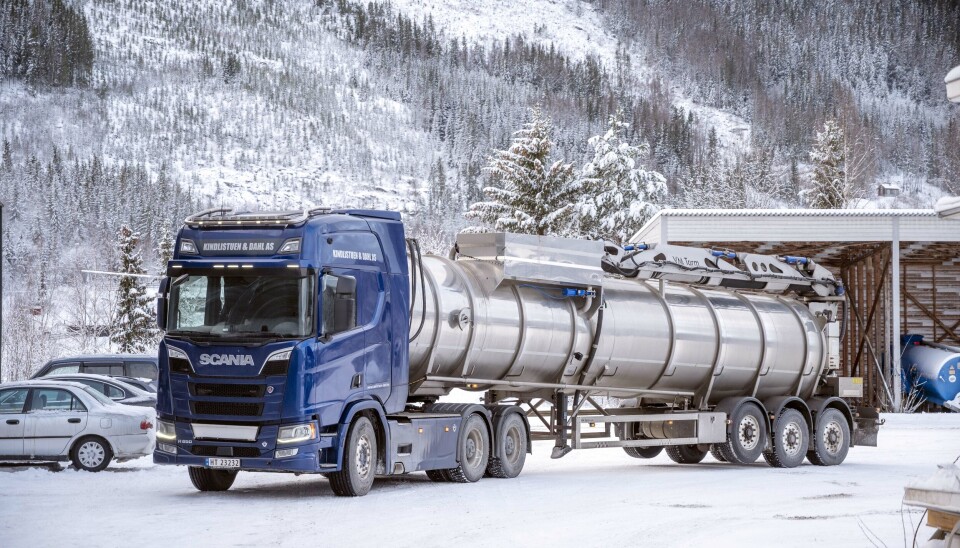 TANK: Tankbilene går i all hovedsak med husdyrgjødsel.