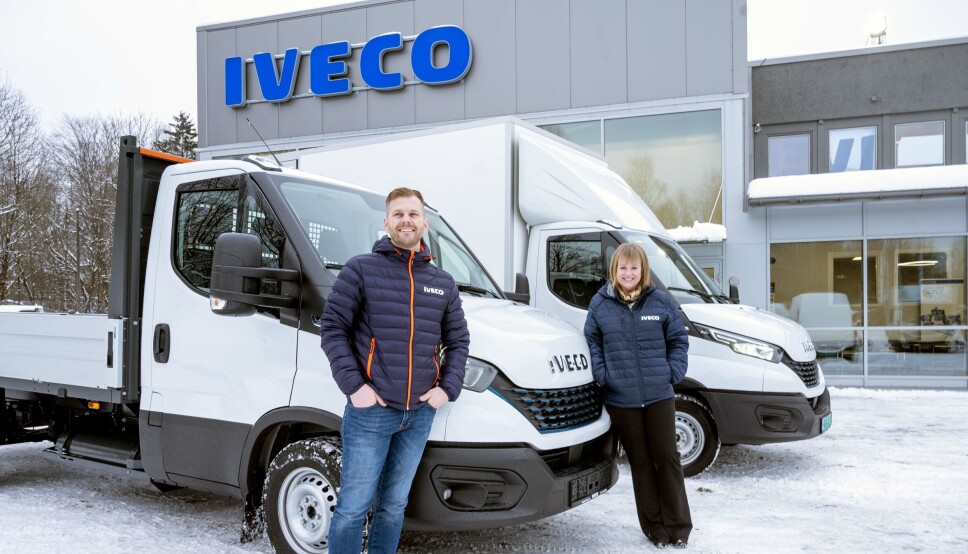 FLERE HENVENDELSER: Nyansatt KAM, Rune Hammer og country manager Helene Norman-Dupuy opplever en økt etterspørsel etter Iveco-er i alle størrelser med gassmotor.