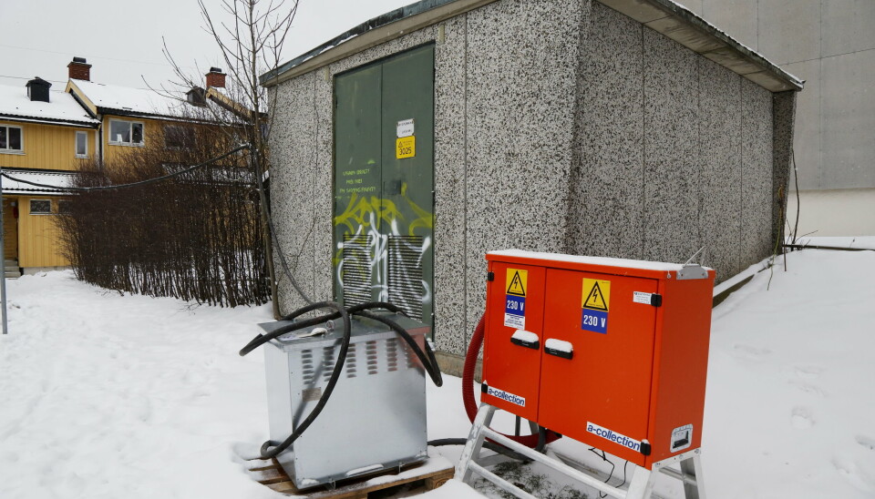 TRAFO: Det første PA Entreprenør gjør når nye anbudspapirer kommer ut, er å ringe elektrikeren for å høre om strømtilgangen i området. Her var det bra tilgang.