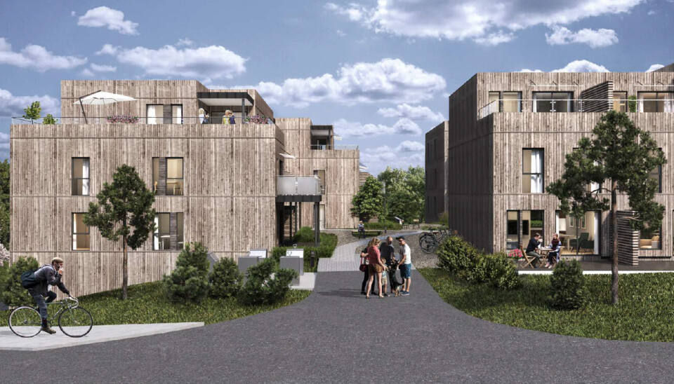 Hans Haslums vei 2 består av 30 leiligheter og 8 rekkehus, tilbaketrukket i et pent og etablert villaområde på Bekkestua.