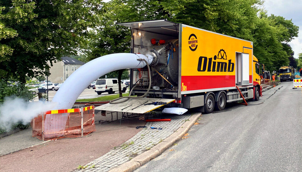 Bilde fra tidligere oppdrag Olimb Rørfornying har hatt for Drammen kommune.