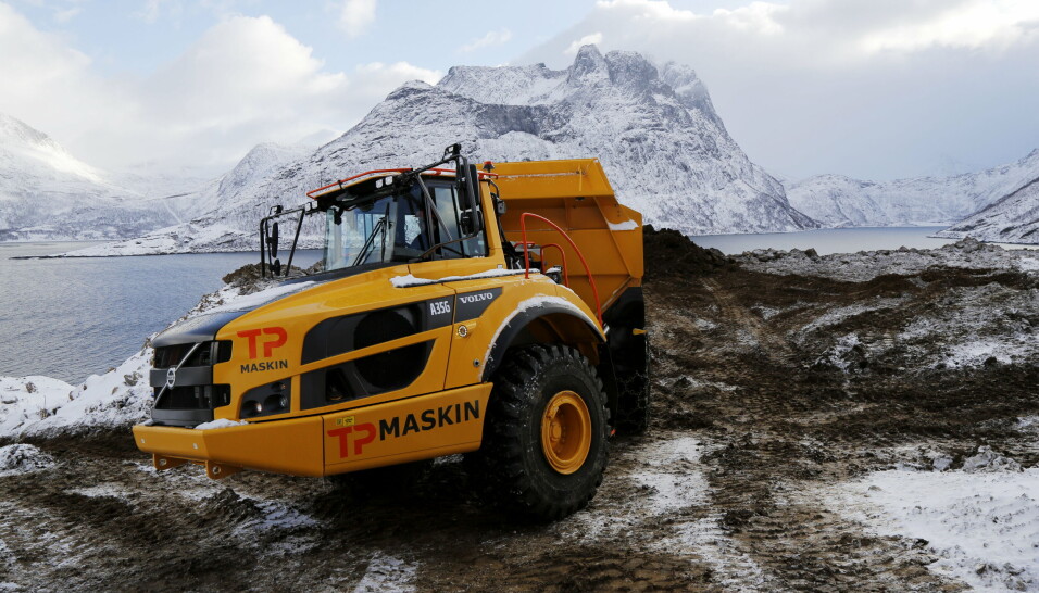 VOLVO: Ny Volvo-dumper levert til TP Maskin i mars 2021.