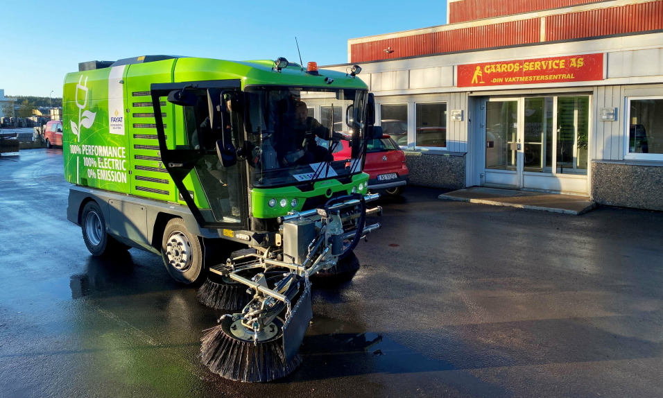 ELEKTRISK RAVO: Sandhaug AS viste nye E-Ravo nå i vinter.