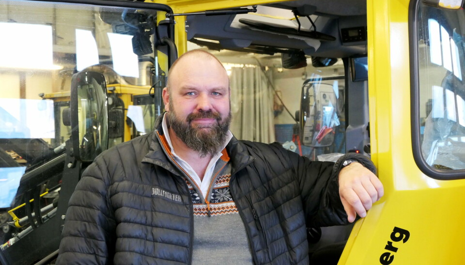 KLAR: Gunnar Hatlem hos Sandhaugs Oslo-avdeling på Brobekk er klar for å fortsette demonstrasjonsrunden med Ravo 5e.
