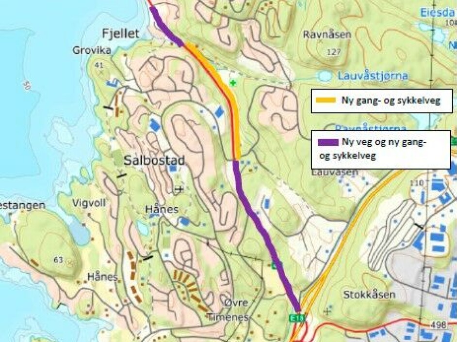 Utlysning av totalentreprise for ny rv. 41 Timenes-Lauvåsen