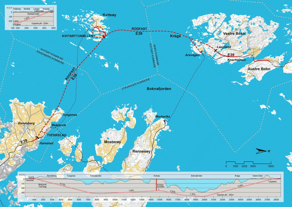 ROGFAST: Det er fem entreprenører/konstellasjoner som er kvalifisert til E03-kontrakten som går fra Mekjarvik og halvveis ut til Kvitsøy.