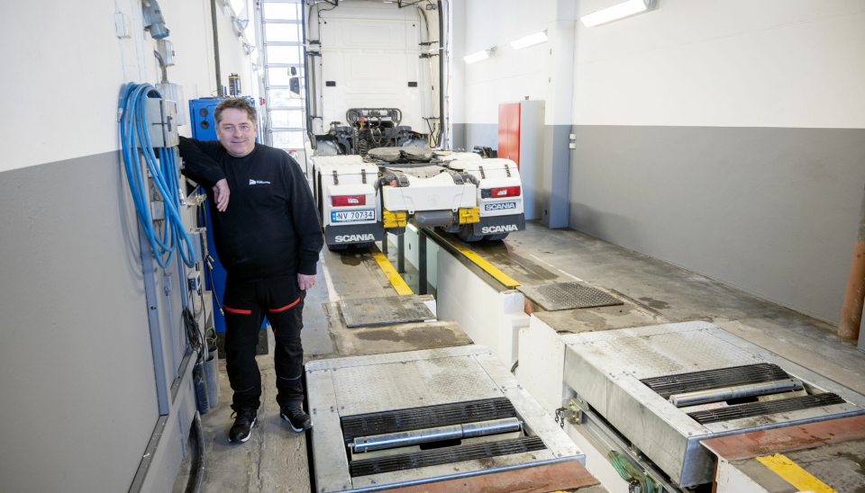 NYTT: Ny bremseprøver er tingene Morten Henriksen og Norsk Tungbilservice har investert i.