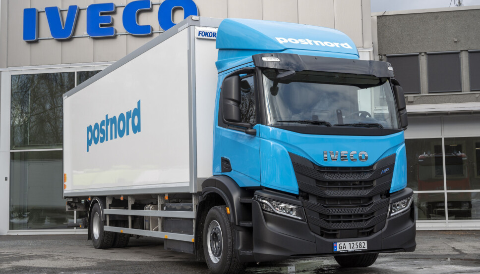 FØRSTE: PostNord har 13 nye Iveco i bestilling med gassmotor. De skal leveres i løpet av det kommende året.