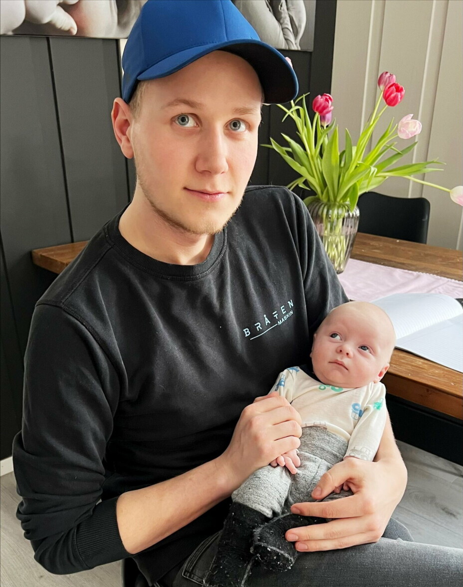 PAPPA: Tore Bråten og samboeren fikk barn i januar i år.