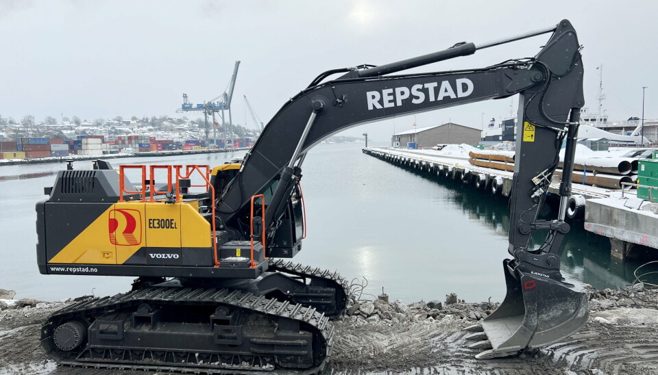 MOSS-HORTEN: Asko skal ha førerløs ferge mellom Horten og Moss. Repstad Anlegg bygger kaiene, her fra Moss. Foto: Repstad Anlegg
