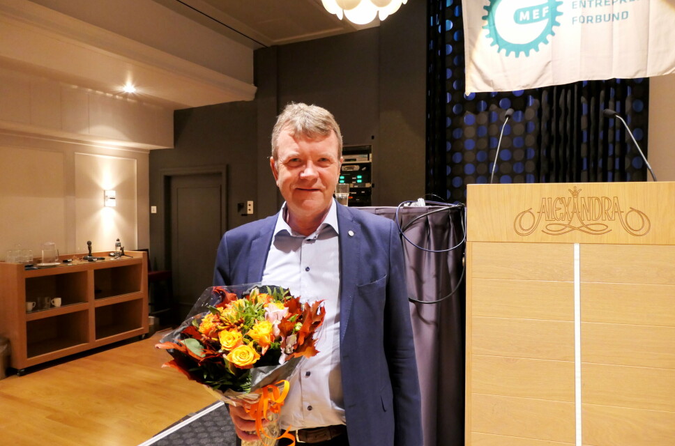 BEDRIFTS- OG MEF-LEDER: Arnstein Repstad solgte Repstad Anlegg for to år siden, og til sommeren runder han av etter 24 år i ulike roller i styret i Maskinentreprenørenes Forbund. Her er Repstad fra Loendagene 2021. Foto: Bjørn E. Eriksen