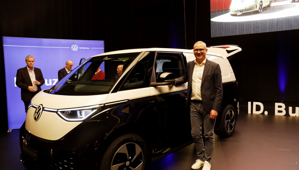 KLAR: Nyttekjøretøysjef Håkon Wirak er klar for å få en elektrisk varebil som kan konkurrere både i små og medium-varebilsegmentene. KLAR: Nyttekjøretøysjef Håkon Wirak er klar for å få en elektrisk varebil som kan konkurrere både i små og medium-varebilsegmentene.