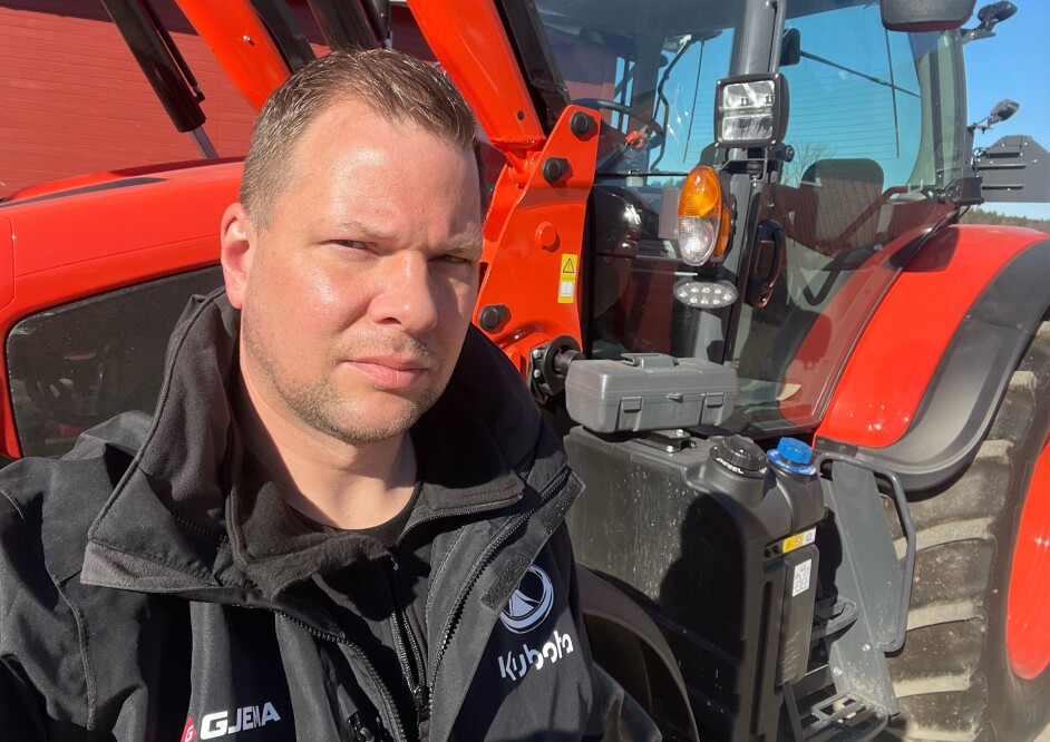 Reidar Gjelsås er daglig leder og eier av Gjema AS som er ny Kubota-forhandler, med tilhold i Stokke i Vestfold.