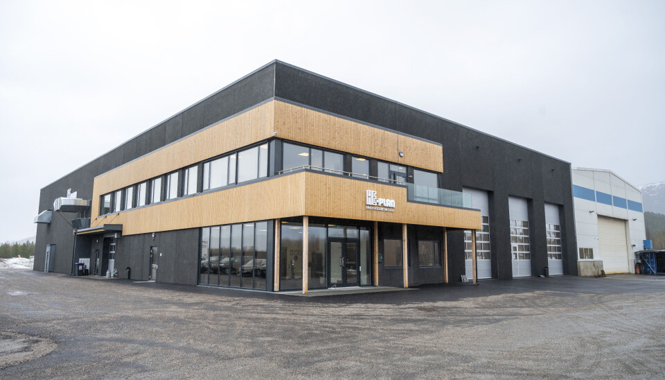 NYBYGG: He-Plan har bygd ut det eksisterende bygget i Namsos med 2000 kvadratmeter. Det gir til sammen 2600 kvadrat verksted i tillegg til store og romslige kontorer og fellesrom.