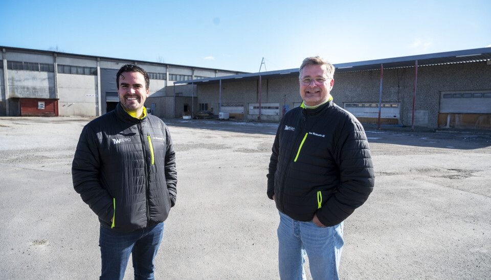 STORE PLANER: Daglig leder Gill Sanche Enkerlin og eier Tom Wilhelmsen av Tom Wilhelmsen AS har store planer og ambisjoner for det nye anlegget for behandling av forurensede masser på Disenå.