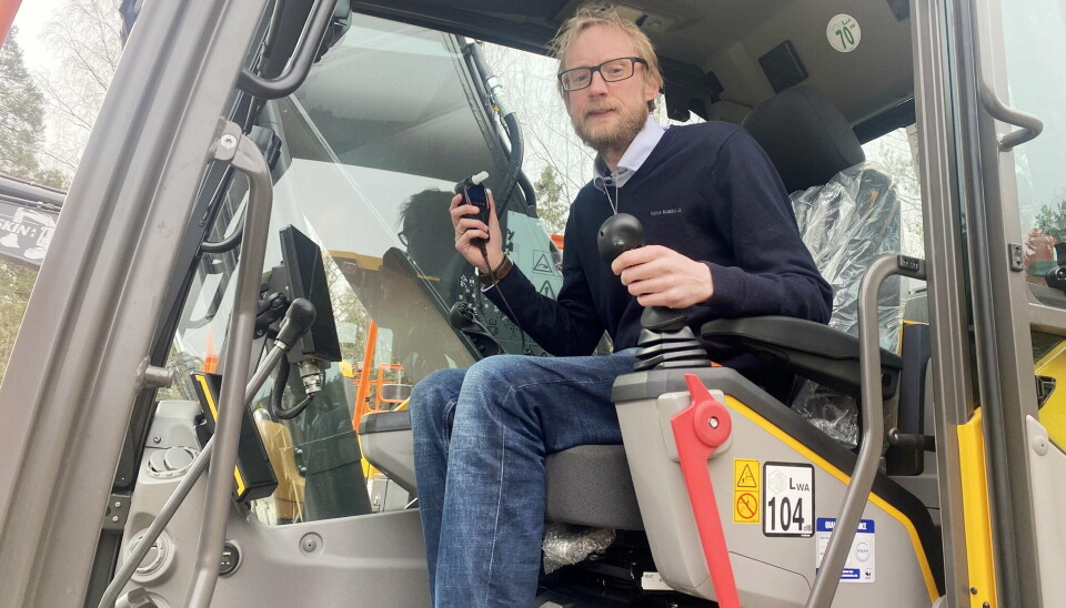 VIL LEVERE FERDIG: Volvo Maskins Kenneth Kongerud sier det er viktig for maskinleverandøren å levere maskinene med det utstyret kundene ønsker, ferdig montert. VIL LEVERE FERDIG: Volvo Maskins Kenneth Kongerud sier det er viktig for maskinleverandøren å levere maskinene med det utstyret kundene ønsker, ferdig montert.