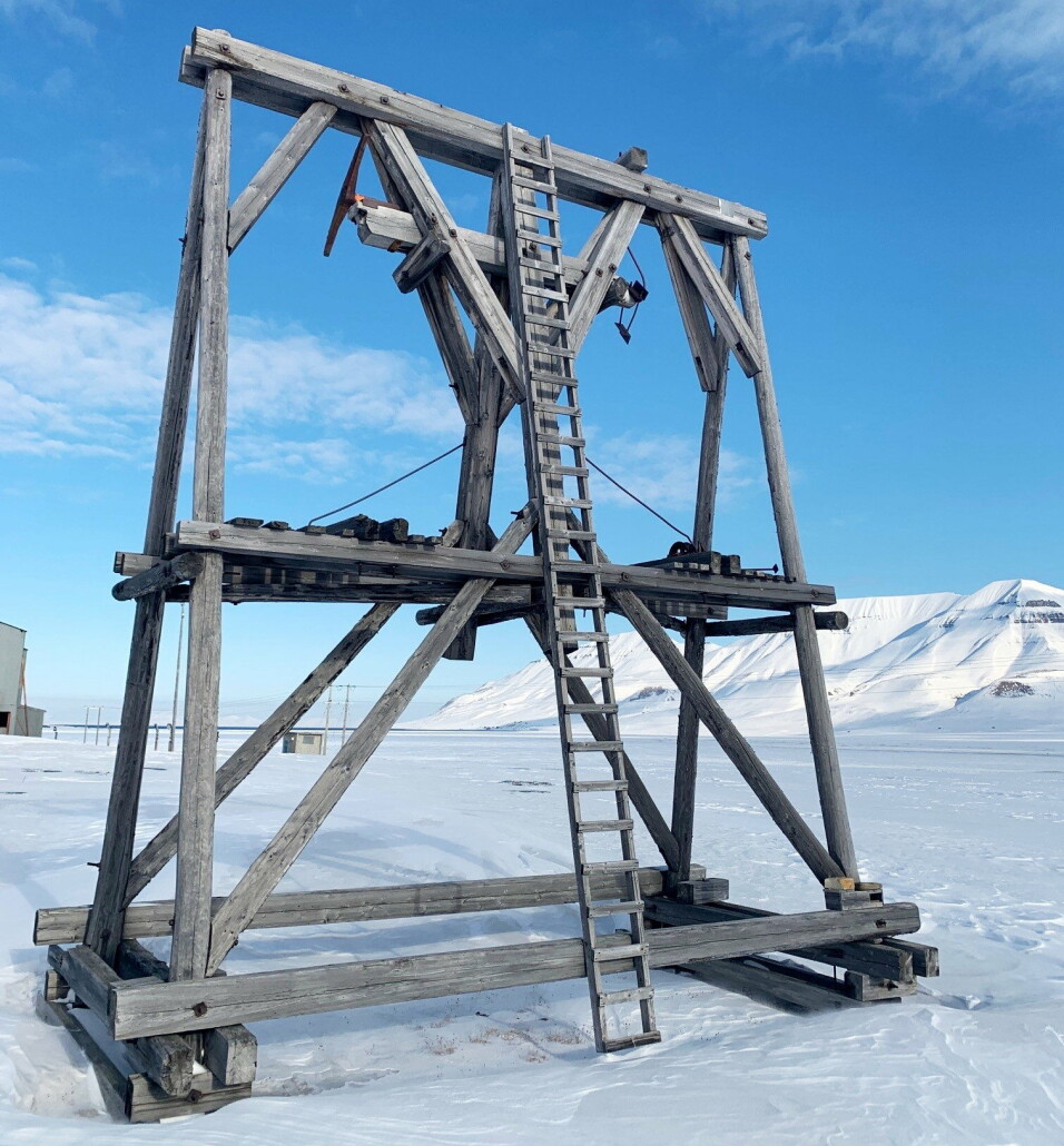 VERNEVERDIG: Taubanebukkene var del av infrastrukturen for kulltransport på Svalbard i tidlig fase av kulleventyret. Disse er verneverdige og skal tas vare på.