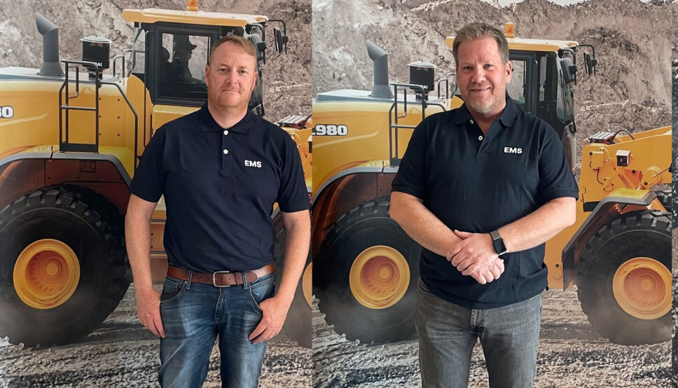 Lars Thomas Kihle (t.v.) og Tom Lauritsen er nye selgere for Hyundai og Takeuchi hos EMS.