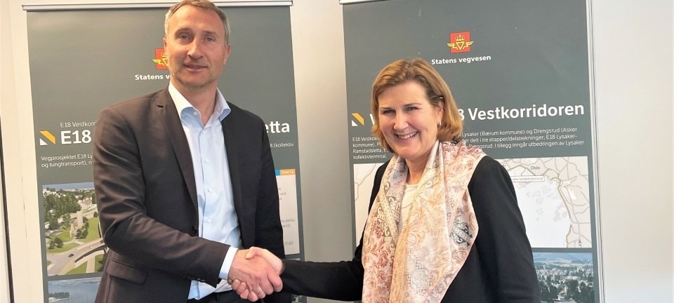 Skanska signerte milliardkontrakt på E18 Vestkorriodoren
