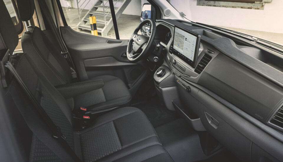 Interiøret i Ford E-Transit Interiøret i Ford E-Transit
