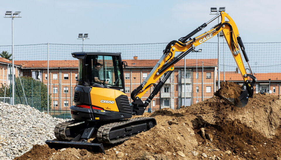 LANSERT: Case kommer med en ny serie minigravere. Her modellen CX65D.
