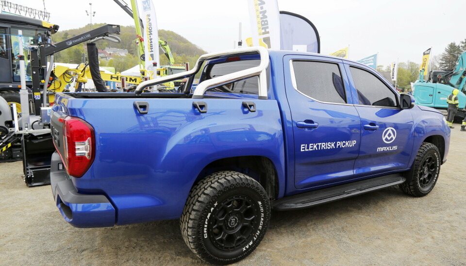 KOMMER I ÅR: Bilen får navnet Maxus T90 Electric og skal være salgbar fra juni, med leveringer senere i 2022.