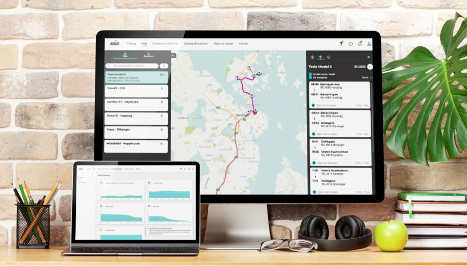 OPPGRADERT: ABAX elektroniske kjørebok.