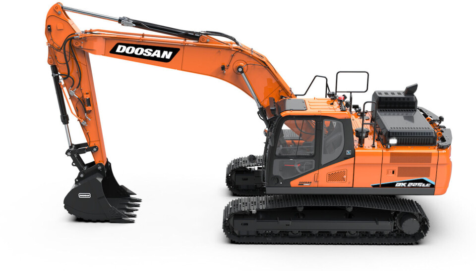 Doosan DX225LC-7X beltegraver.