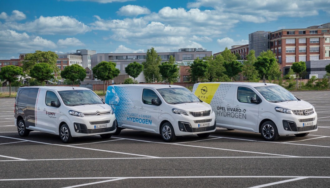 TRILLINGER: Foreløpig er det de tre trillingene Citroen E-Jumpy, Opel Vivaro-e og Peugeot e-Expert TRILLINGER: Foreløpig er det de tre trillingene Citroen E-Jumpy, Opel Vivaro-e og Peugeot e-Expert
