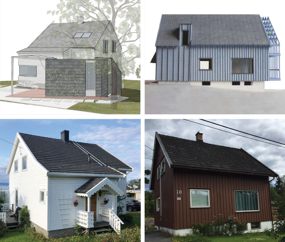 Underlaget for studien er klimagassregnskap for seks boliger fra en arkitektkonkurranse som ble arrangert i regi av forskningsprosjektet OPPTRE.